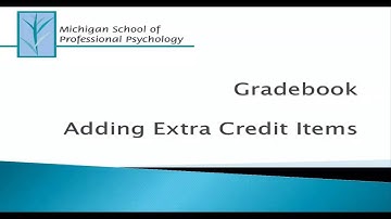Faculty Moodle Training - Gradebook - Adding Extra Credit