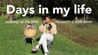 Days in my life. Soaking up the little moments. Feeling lifes ups + downs + surrendering to it all.