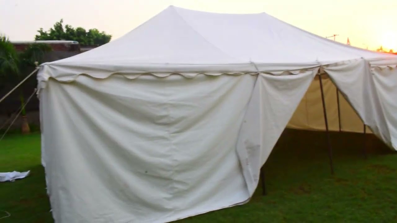 Medieval Canvas Tent | 8×5m Knights Camp Tent | Waterproof & Heavy Duty 