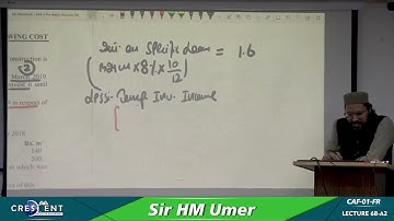 CAF 1 Sir Umer Lecture 68 A2