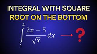 Integrating a ratio with square root of x on the bottom