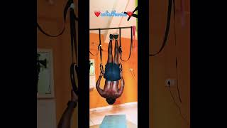 Upside down Ring Pull-ups- CrossFit 🔥#shorts #calisthenics #youtubeviralshorts #shortaday
