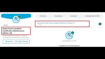 Data Cloud Consultant Certification Maintenance (Winter ’26) | Salesforce