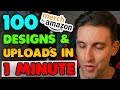 Design & Upload A 100 Designs A Minute To Merch By Amazon With Illustrator & Merch Ninja Automation