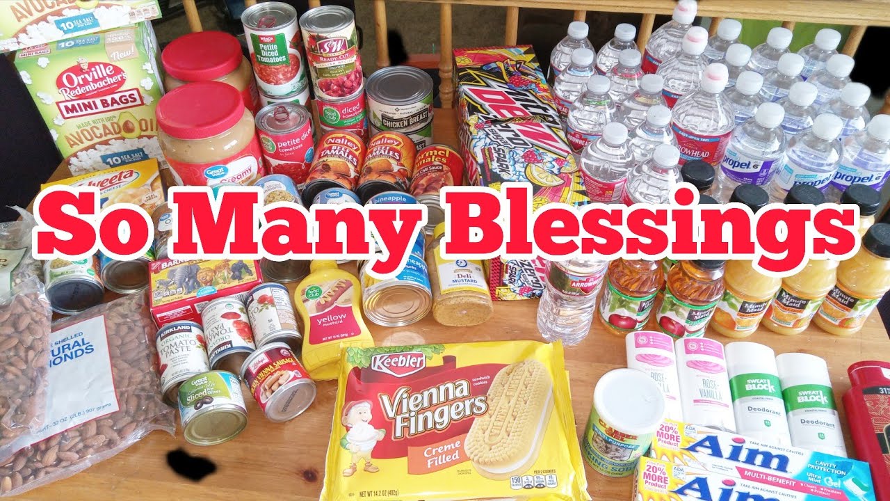 Food Bank Pantry Haul So Much Free Food BLESSING Box August 24, 2022