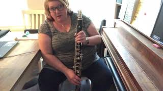 Chromatic Scale on Bass Clarinet w/Mrs McInnis