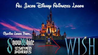 All Jacob Disney Animated Logos (including Wish) (1937-2023)