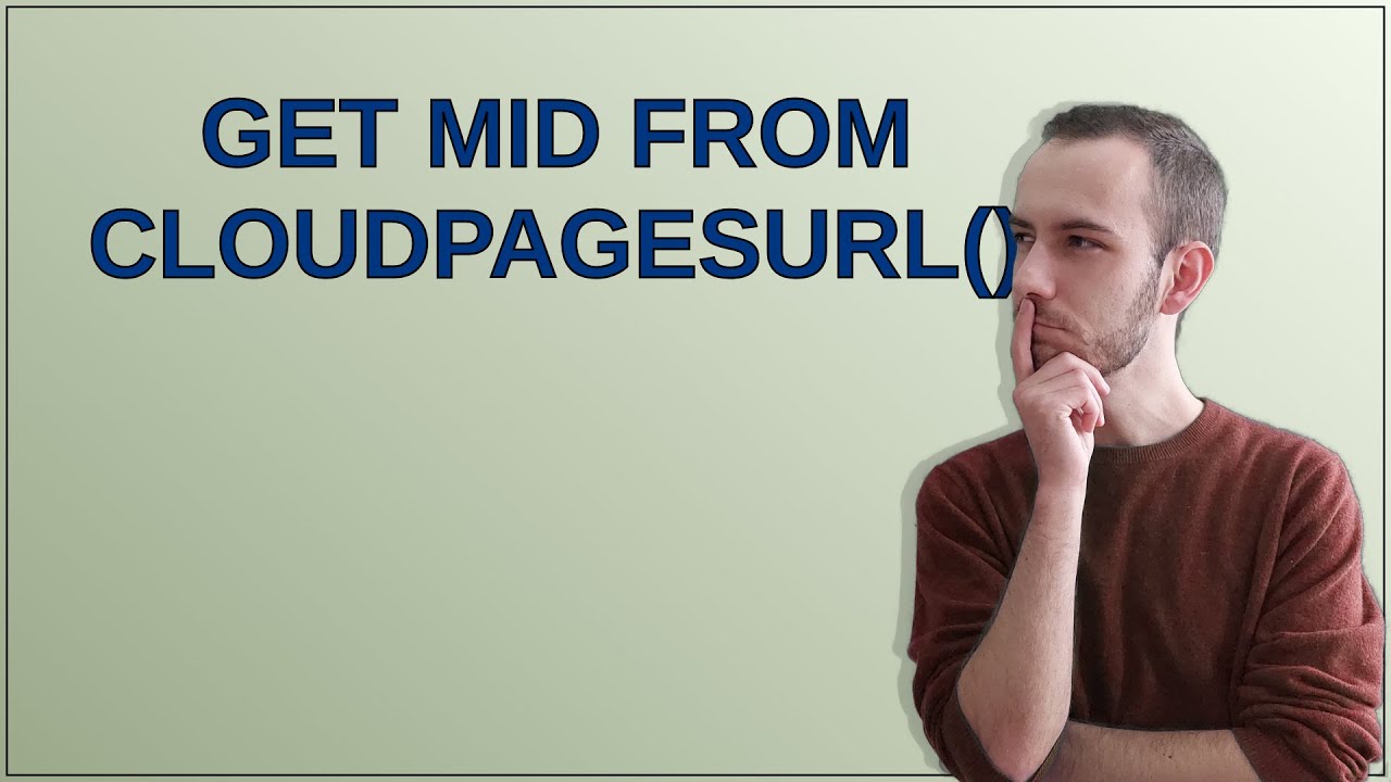 Salesforce: Get MID from CloudpagesURL()