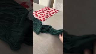Colorful Pleated Table Runner ASMR 🌈 Temu Home Decor Unboxing
