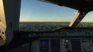 Qatar A380 Cockpit Landing In Bangkok