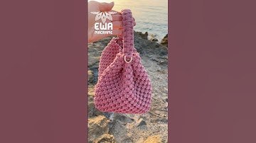 👆👆👆DIY Macramé Handbag ✨ Nephéli | Polène-Inspired Boho Chic Bag by EWA Macrame Crete #macramebag