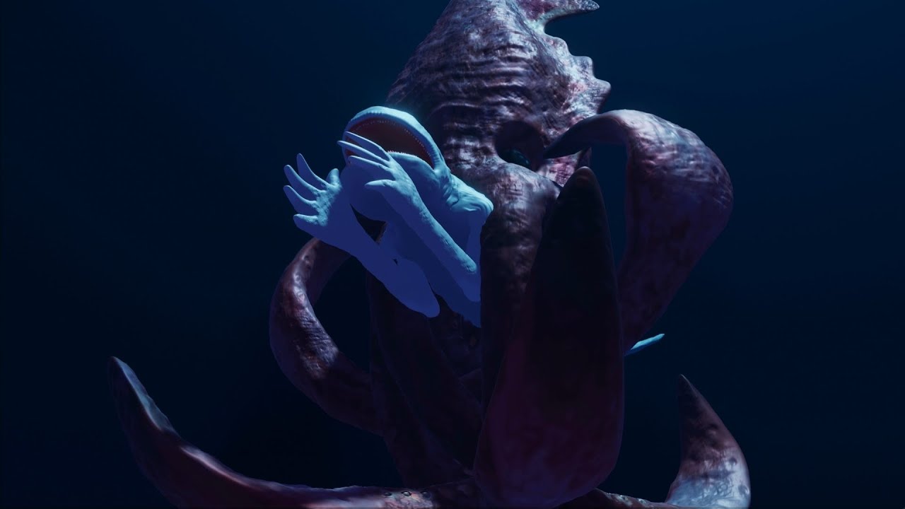 Kraken vs ningen | sea monsters animation