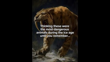 The most dangerous animal during the ice age… 😳 #prehistoriccreatures