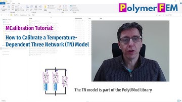 Calibrate a Temperature-Dependent Three Network (TN) Model using MCalibration