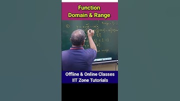 Domain & Range of a function. Class 11/12. #jeemaths #calculus #function #domain #range #jeemain