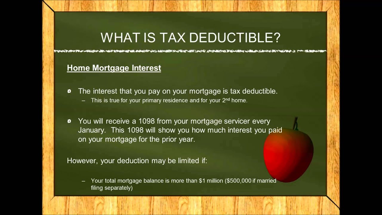 Tax Deductible - YouTube