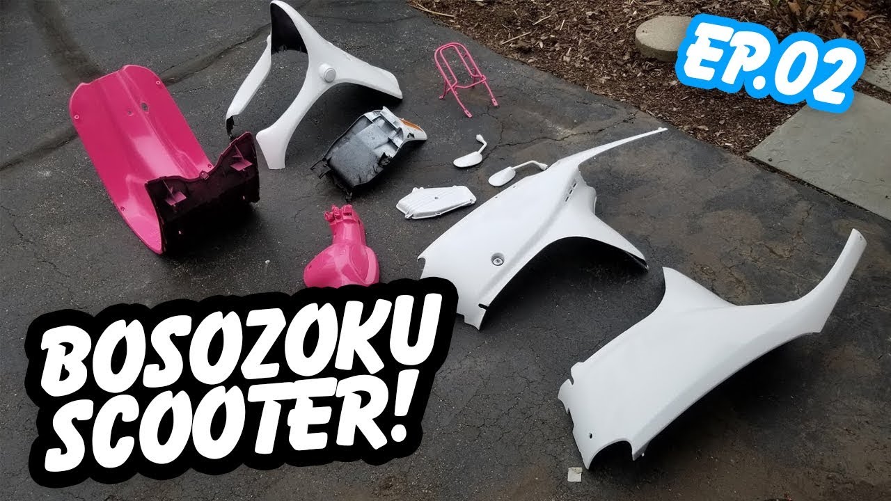 COLOR REVEAL + PAINTING! // BOSOZOKU MOPED BUILD // EP. 2 (4K) YouTube