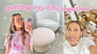 GETTING MY LIFE TOGETHER: new chair/mirror, office updates! ✨