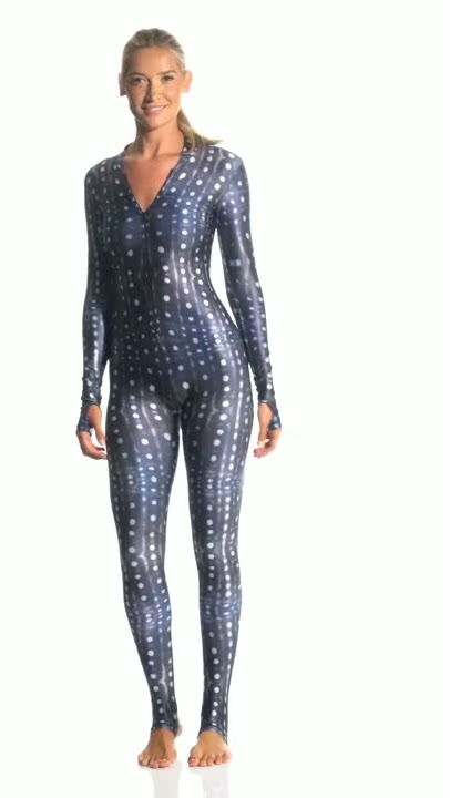 SlipIns Whale Shark Zippered Unitard | SwimOutlet.com
