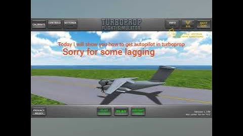 How to get autopilot in turboprop flight simulator