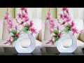 Handmade stylish flower vase /flower pot using cement and cardboard