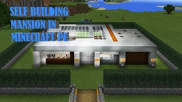 SELF-BUILDING MANSION. MOD REVIEW COMMAND BLOCK. REDSTONE  (MOD REVIEW)