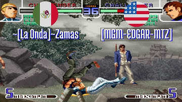FT5 @kf2k2pls: ~[La Onda]~Zamas (MX) vs [MGM-EDGAR-MTZ] (US) [KOF 2002 Plus kf2k2 Fightcade] Jun 9