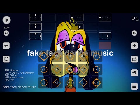 【sky】fake face dance music『原キー』/ 音田雅則  sky楽譜 sky演奏