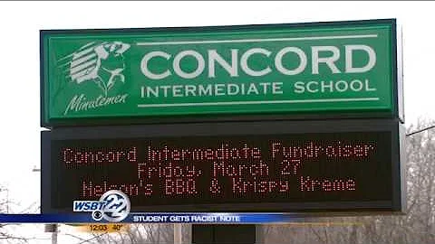 Sixth grade student receives racist note, gets called N-word