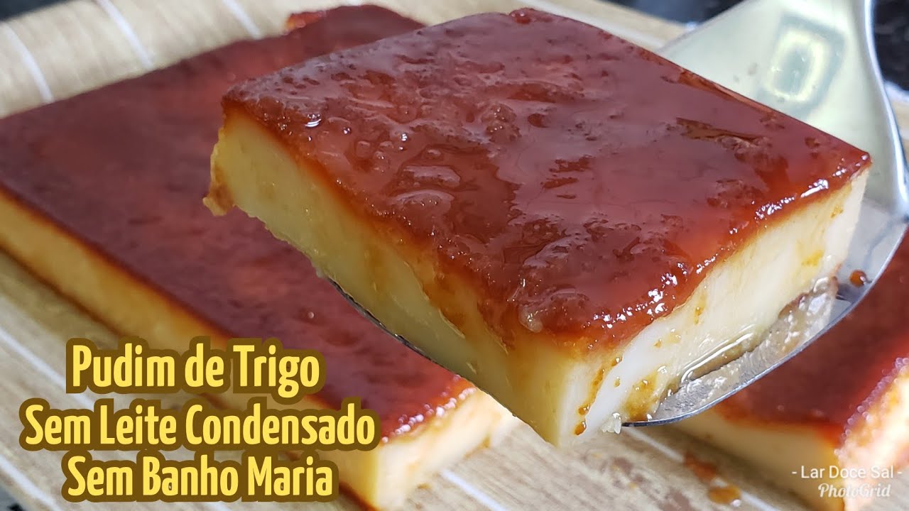 ECONÔMICO! PUDIM DE PADARIA SEM LEITE CONDENSADO