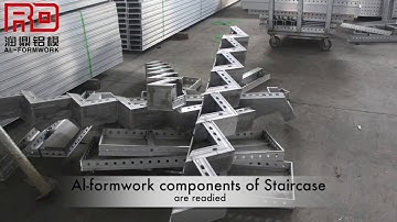 RD Al-Formwork Staircase Structure of Aluminum Formwork System & Drawings