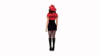 RL8214 Burn Baby Burn Firefighter Women's Costume