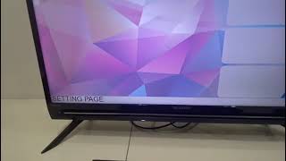 How to enter setting page and close program of TV display QMS with TV decoder