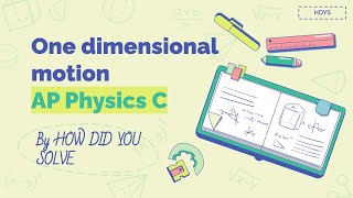 [LESSON + WORKED PROBLEM] How to find motion components from v-t graph (AP Physics C: Mechanics)