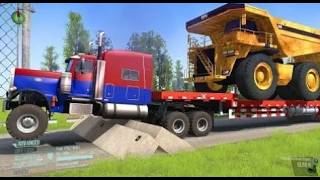 SpinTires:MudRunner ゲームプレイ | トラック vs スピードバンプのある極端に荒れた道路 18 #mudrunner #Spintires screenshot 1