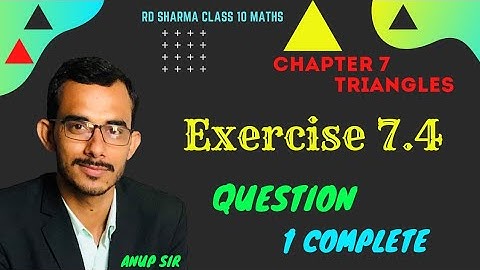 Exercise 7.4 Question 1(i,ii,iii) | Chapter 7 Triangles rd sharma class 10 maths | ch 7 rd class 10