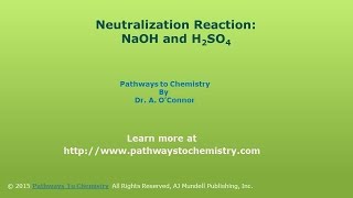 Neutralization Reaction: Determine Molarity of a sulfuric Acid Solution when Neutralized by NaOH