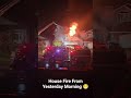 The fire happened on Fireweed Cres in Timberlea and one female firefighter was injured.