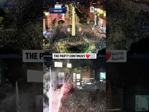 Insane scenes of celebration in Buenos Aires after Argentina's Semifinal win over England