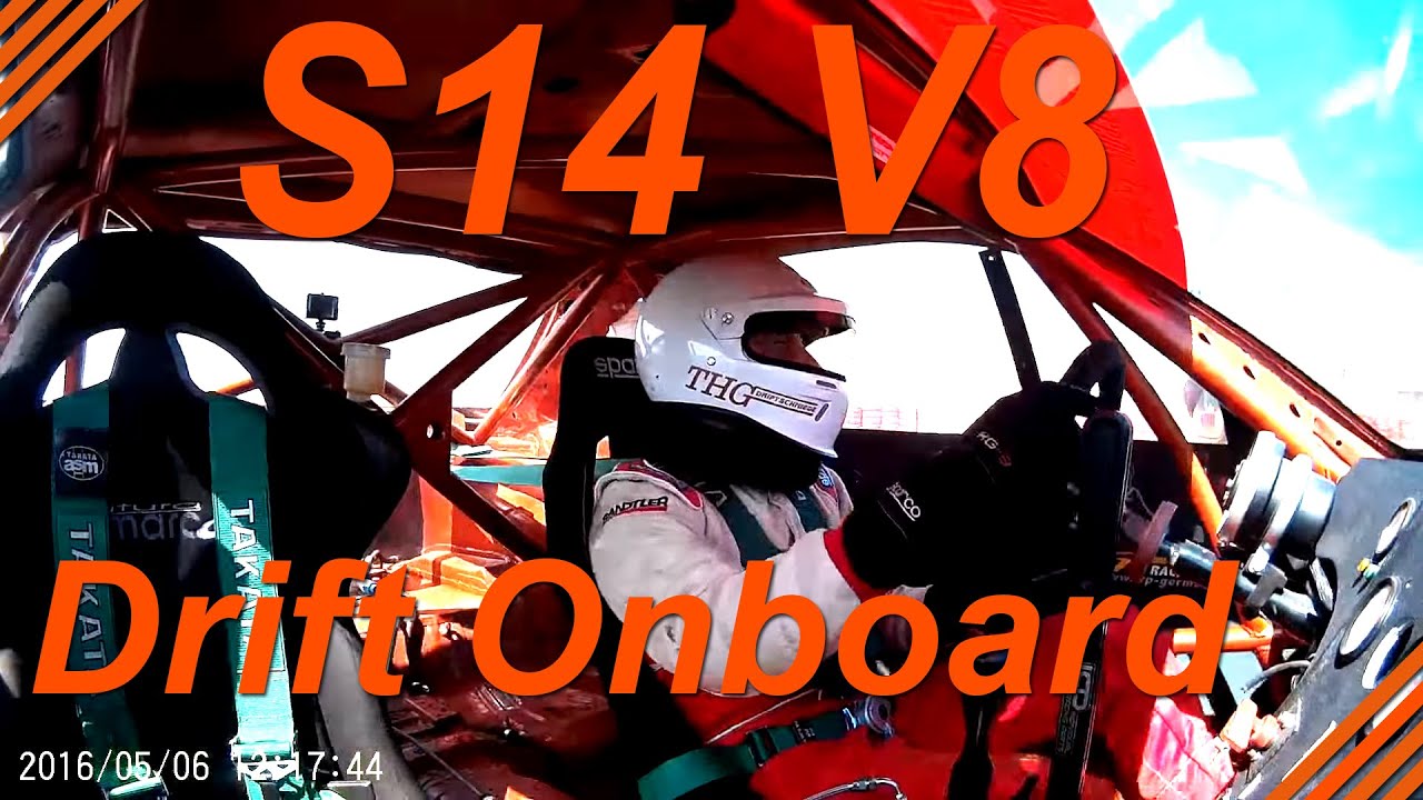 Nissan S14 Nascar Powered V8 650PS Onboard Drifting