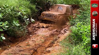 Maruti Suzuki Gypsy King 1.3 MPFI Offroading in Mud | Offroad Adventure Zone Gurgaon