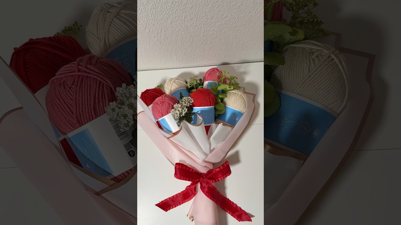 Yarn Bouquet💐 Crochet & Knit gift idea🧶 