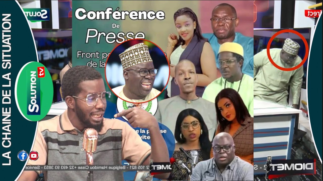 ZAPPE DU POINT DE PRESSE DES CHRONIQUEURS BAYE ASSANE CRIE AU VOLEUR ET MENACE...SA NDIOGOU BOUDE...