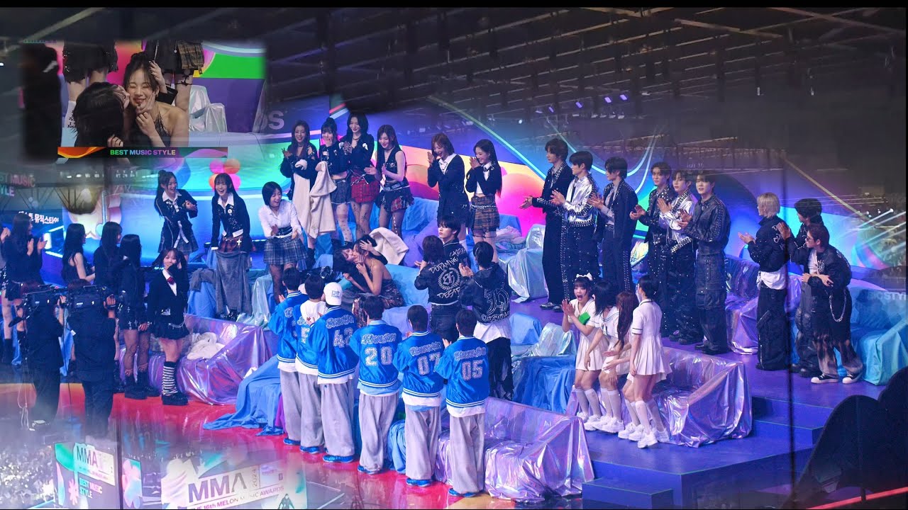 [비비 BIBI 베스트뮤직스타일 수상] 트리플에스, QWER 라이즈,투어스, BND  Reaction cam @241130 MMA 2024 직캠