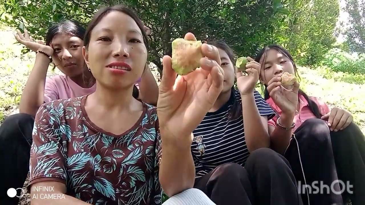 Students going to soya bean garden 