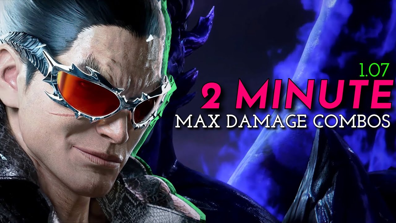 1.07 | Kazuya MAX Damage Combos Under 2 Minutes - NEW TEKKEN 8 Combos!