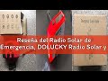 Reseña del Radio Solar de Emergencia, DOLUCKY Radio Solar y a Pilas LED, Alarma SOS, Am/FM, con bate