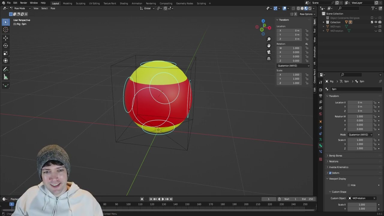 Learning from 'Humane Rigging' Series in Blender pt 1  | Daily CGI | Day 38