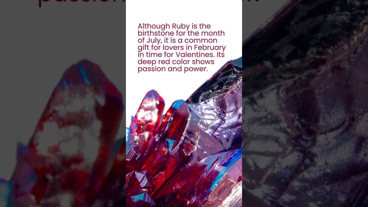 Ruby - CRYSTALS & GEMSTONES 101 #shorts