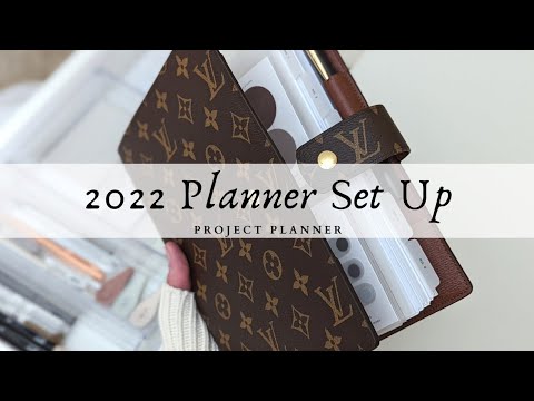 2022 PLANNER SET UP & FLIP THROUGH, Project Planner